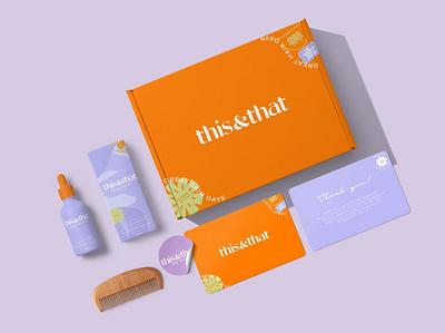Fun Colorful Packaging Design for Skincare and Haircare Brand blue brand identity branding branding and identity design logo packaging design skincare tropical ui