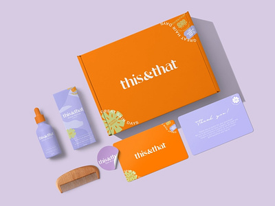 Fun Colorful Packaging Design for Skincare and Haircare Brand
