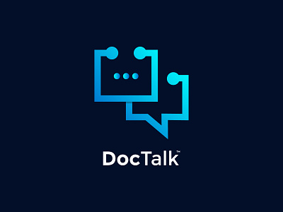 Doctor Talk App logo Design 3d animation app branding creative logo design flat gradient graphic design icon illustration logo logo design logo mark minimalist modern logo typography ui ux vector website