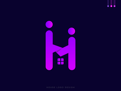 House and People Logo Design 3d animation app branding design h letter logo home logo icon illustration letter logo logo logo design logo mark modern logo design motion people typography ui vector web