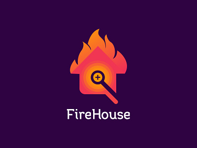 Find Fire House Logo Design 3d branding creative design fire fire house flat gradient graphic design house icon illustration logo logo design logo type minimal modern logo motion graphics typography vector