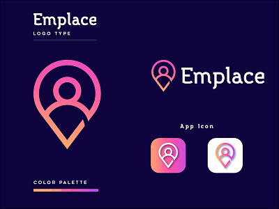 Emplace Branding Company Logo Design App Icon