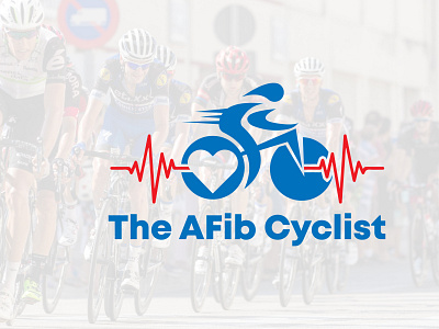 Afib Cyclist Logo Design