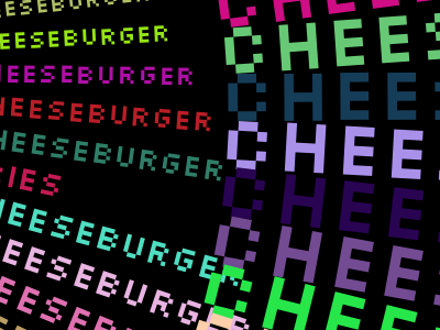 Cheeseburger + Fries cheeseburger paper.js