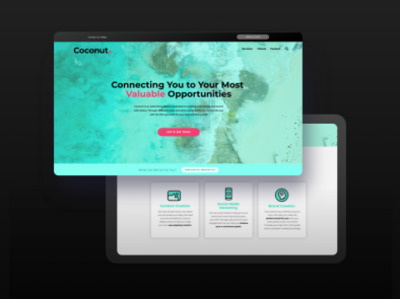 Website and Pitch Deck for Coconut Media