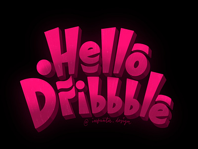 Hello world! design hello dribble hello world hellodribbble illustration lettering letteringdesign letters logo pink poster typography