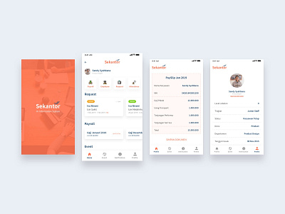 Sekantor HR App (2019) androiddesign app appdesign designsystem iosdesign uikits