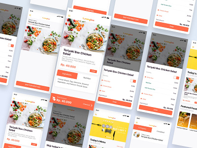 Yummy Corp Exploration androiddesign app appdesign designsystem food food and drink iosdesign order uikits