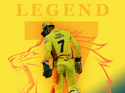 Legend MS Dhoni 🇮🇳🇮🇳 photoshop design banner