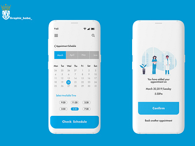 Doctor appointment UI design