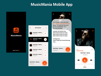 Musicmania Mobile App app branding design graphic design illustration logo mobile app photoshop typography ui