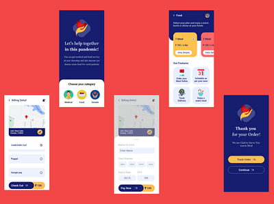 Delivery App Design branding design graphic design logo typography ui uiux