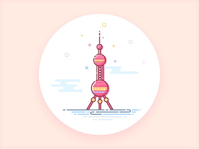 Shanghai china icon illustration mbe shanghai sketch ui vector water