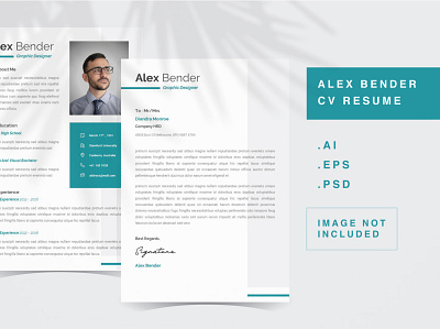 Alex Bender - CV Resume Template business company corporate curriculum cv job layout letter minimalist page print resume template vitae work