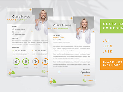 Clara Hayes - CV Resume Template