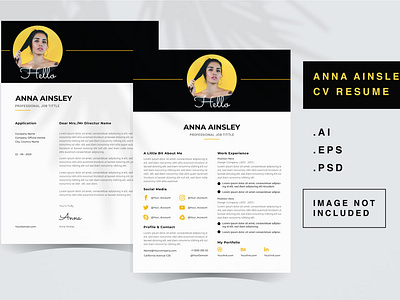 Anna Ainsley - CV Resume Template