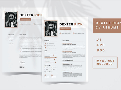 Dexter Rick - CV Resume Template letter