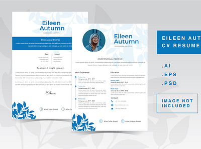 Eileen Autumn - CV Resume Template letter