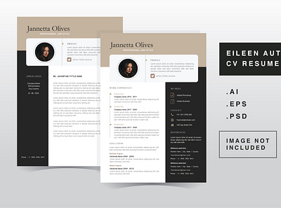 Janneta Olives - CV Resume Template letter