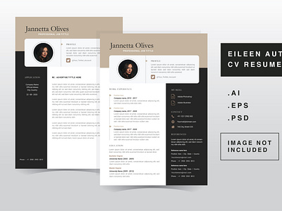 Janneta Olives - CV Resume Template