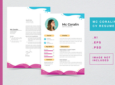 Mc Coralin - CV Resume Template letter