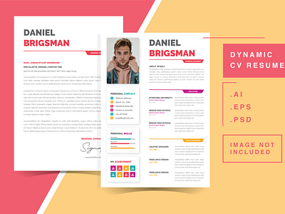 Colour - CV Resume Template letter