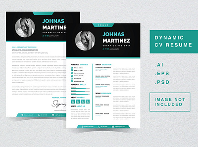 DYNAMIC - CV Resume Template letter