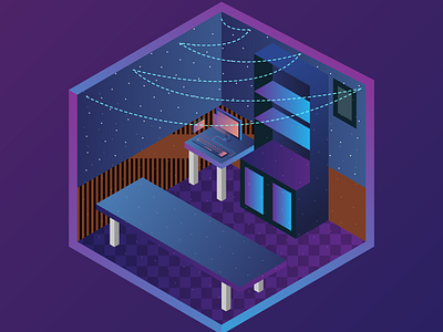 Isometri Design 3 branding design illustration isometric design isometric illustration moderen