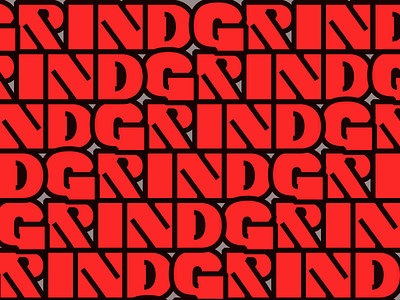 Grind grind lettering letters type typography vector word wotd