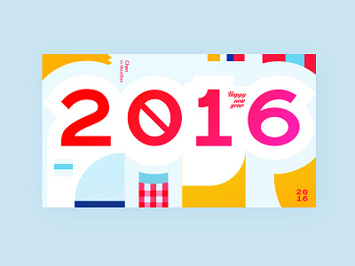 2016 2016 graphic illustration type