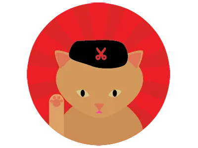 Revolution cat beret cat che gueverra communism paw red