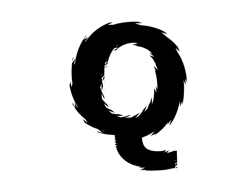 Q animation kinetictypography letter touchdesigner typography