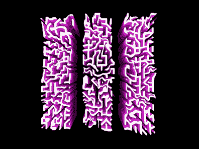 labyrinth animation art design font touchdesigner typography