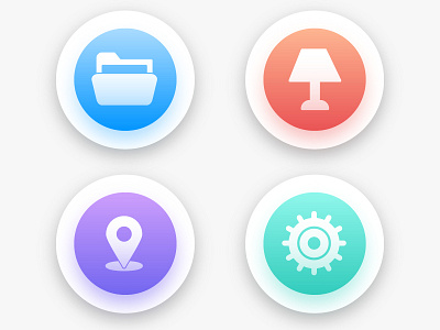 colorful Web Interface icon