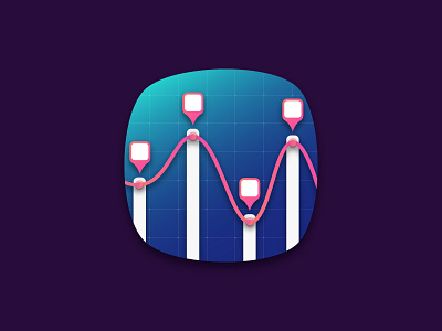 graph app icon design app icon colorful graph illustration statistic vector