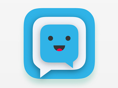 Creative Friend Chat App Icon app app icon app icons appicon chat color colorful creative design dribbble friend icon icon design illustration smile ui vector