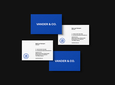 Vander & Co brand design brand identity branding branding agency branding and identity branding design branding design agency business card business card design business cards design design agency graphic design identity logo logo designer logodesign logotype typography visual identity