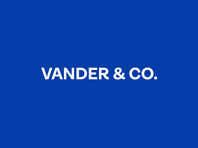 Vander & Co. Visual Identity brand design brand identity branding branding agency branding and identity branding design branding design agency design design agency graphic design identity ireland irish logo logo design logo designer logotype typography visual identity wordmark