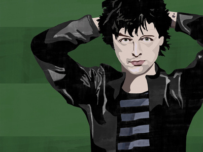 Billie Joe billie joe armstrong green day illustration portrait