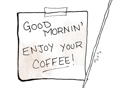 Enjoy your Coffee coffee illustration