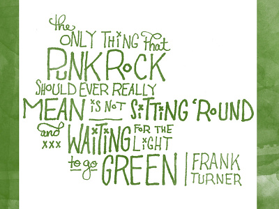 Frank Turner frank turner punk try this at home watercolor