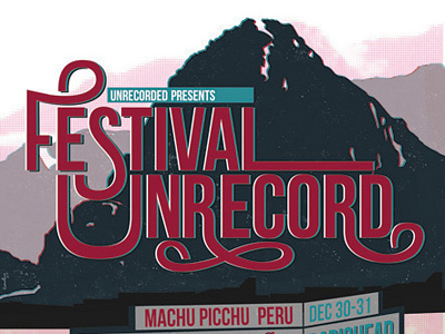 Unrecorded festival poster unrecorded