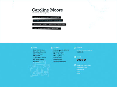 Still happening home landing page portfolio web