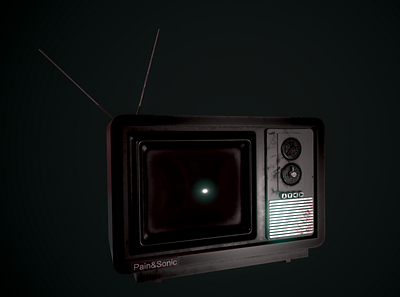 Old TV 3d 3d model 3d modeling 3d rendering 3ds max 3dsmax design marmoset marmoset toolbag substance painter