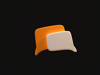 Chat bubbles 3D Asset 3d 3d asset 3d model 3d modeling 3d rendering animation asset bitcoin blender chat bubbles design design sprint illustration modeling render testing texturing