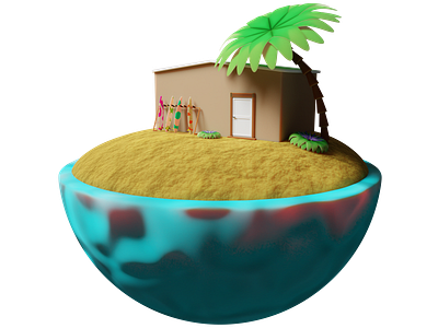 Ekasi Island 3D Asset