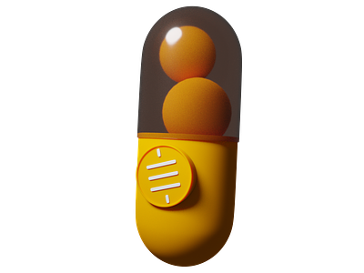 Satoshi Pill 3D Asset