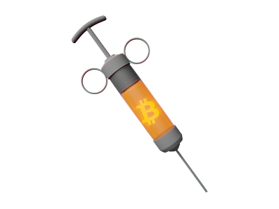 Bitcoin Syringe 3D Asset