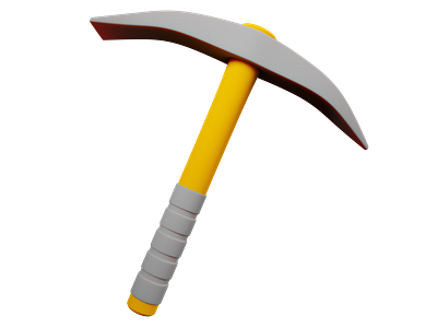 Bitcoin Pickaxe 3d 3d asset 3d model 3d modeling 3d rendering bitcoin blender crypto design illustration pickaxe