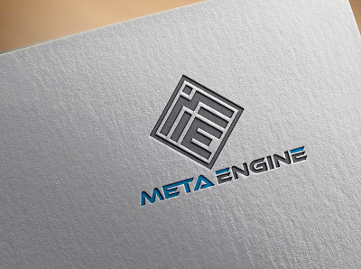 Meta Engine Abstract Logo abstract logo branding graphic design illustration logo logodesign vector wordmark